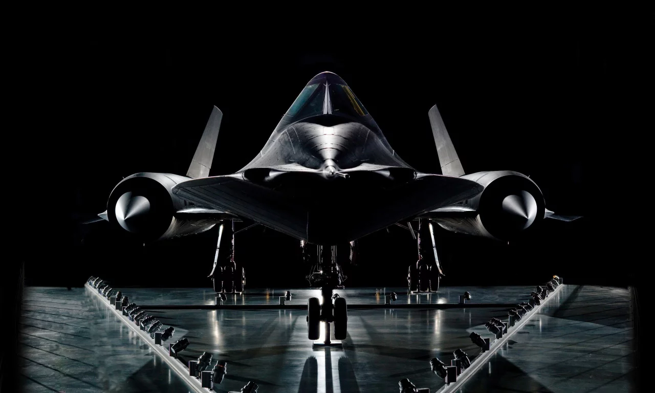 самолет, турбины, lockheed sr-71, Авиация, черный, фон, колеса