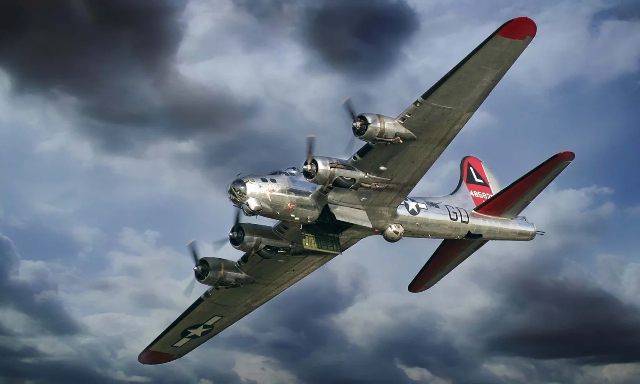 flying fortress, крепость, боинг, Самолет, летающая, b-17