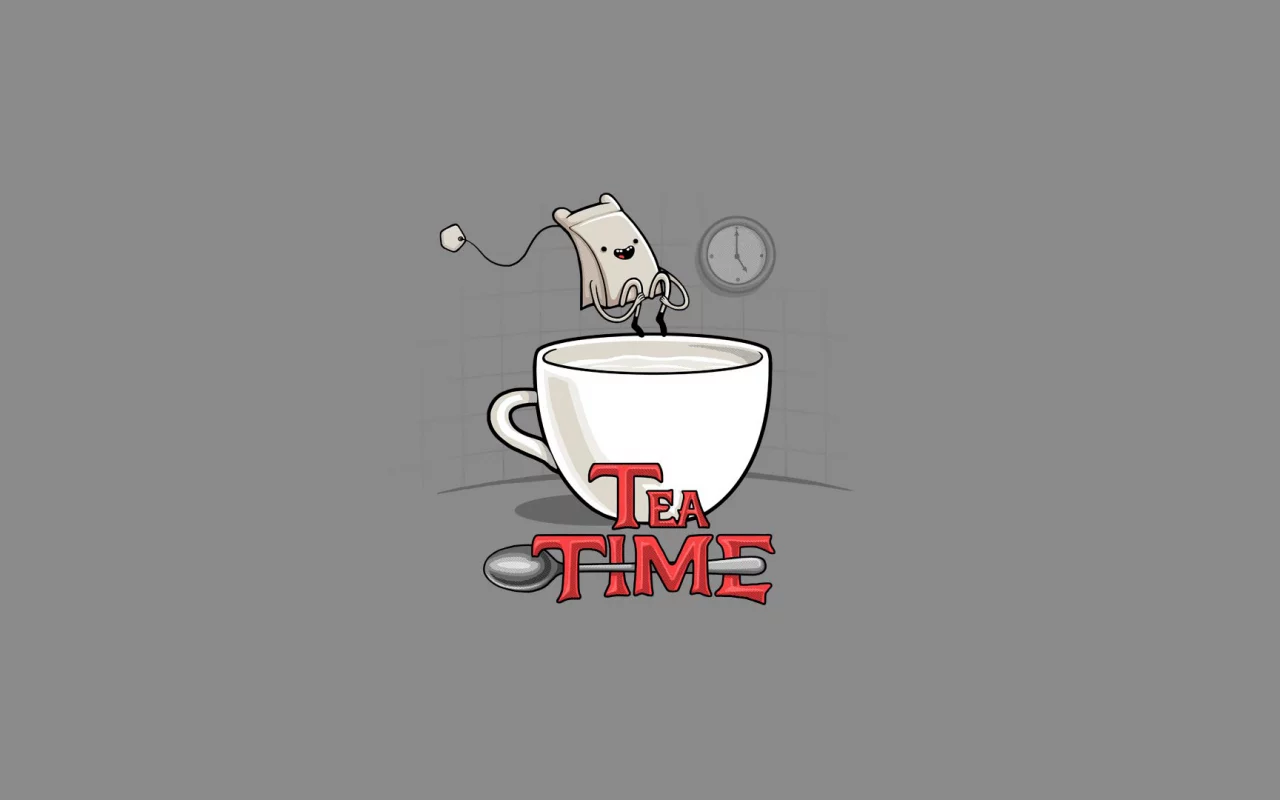 Adventure time, пародия, пакетик, tea time