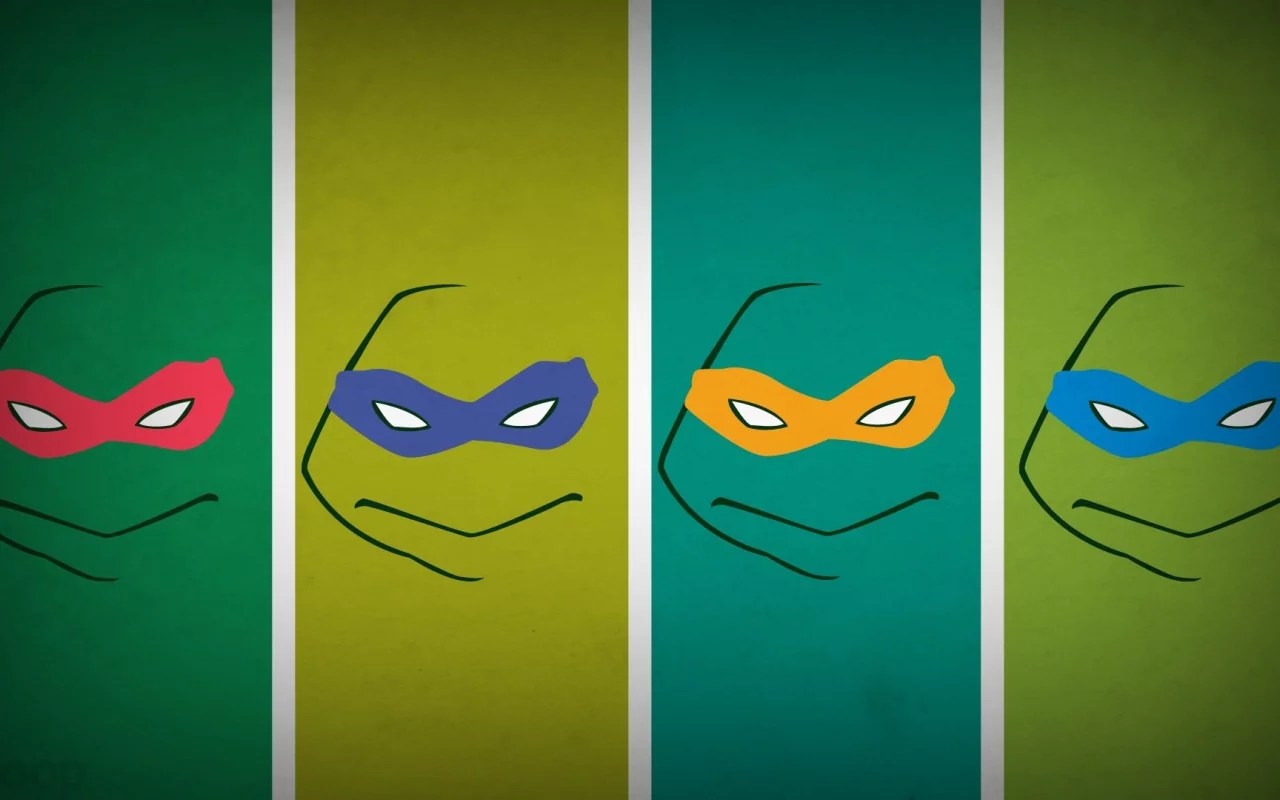  teenage mutant ninja turtles, черепашки ниндзя, минимализм, Blo0p