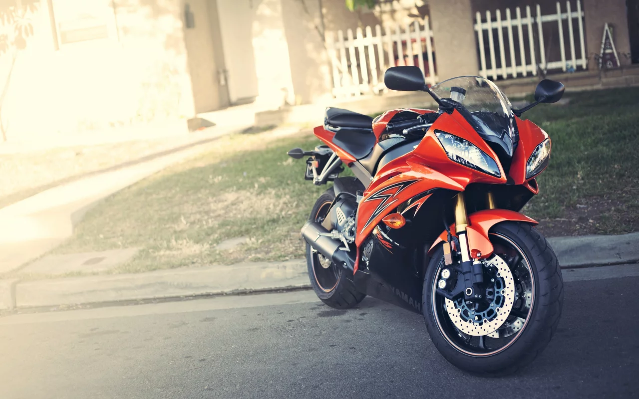 motorcycle, красный, мотоцикл, блик, Yamaha, yzf-r6, ямаха, red