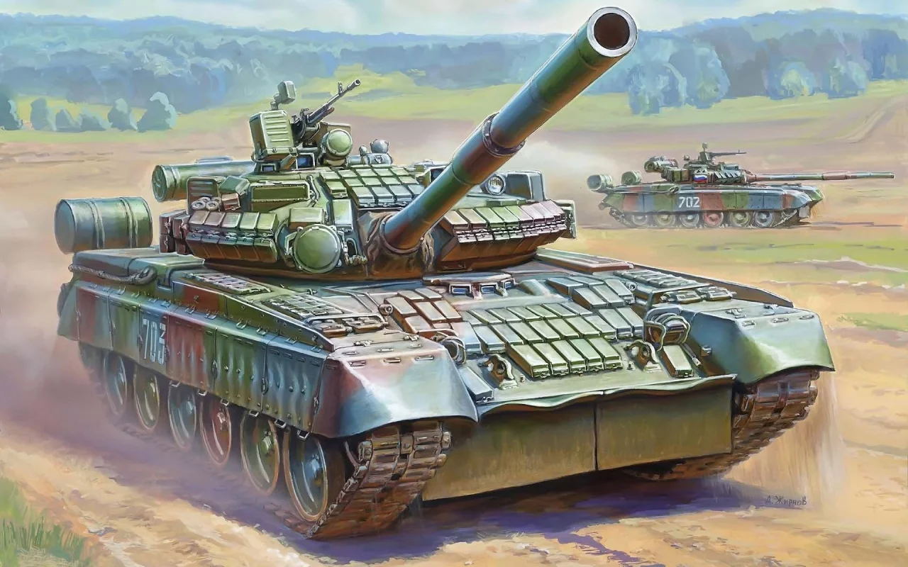 танк, Российский, основной, пушка, т-80бв, 125-мм, боевой