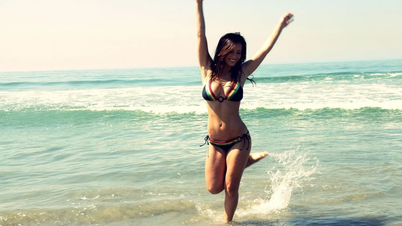 bikini, модели, женщины, бикини, пляж, море, women, beach, models, sea