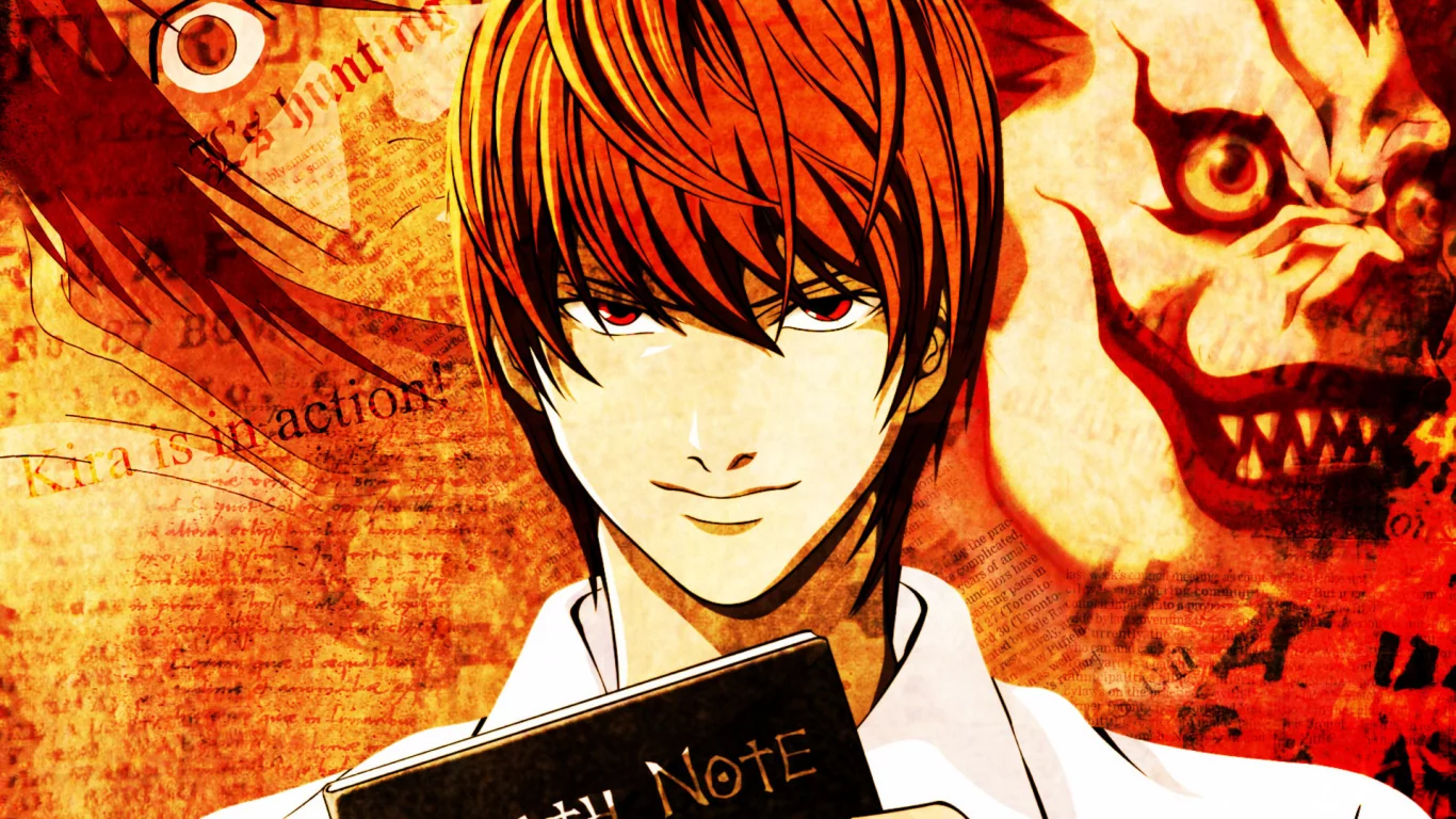 Death note, тетрадь смерти, аниме, ягами лайт