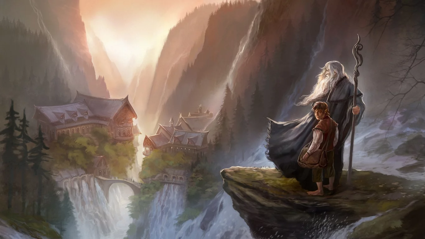 the hobbit, rivendell, an unexpected journey, хоббит, gandalf, гэндальф, Арт