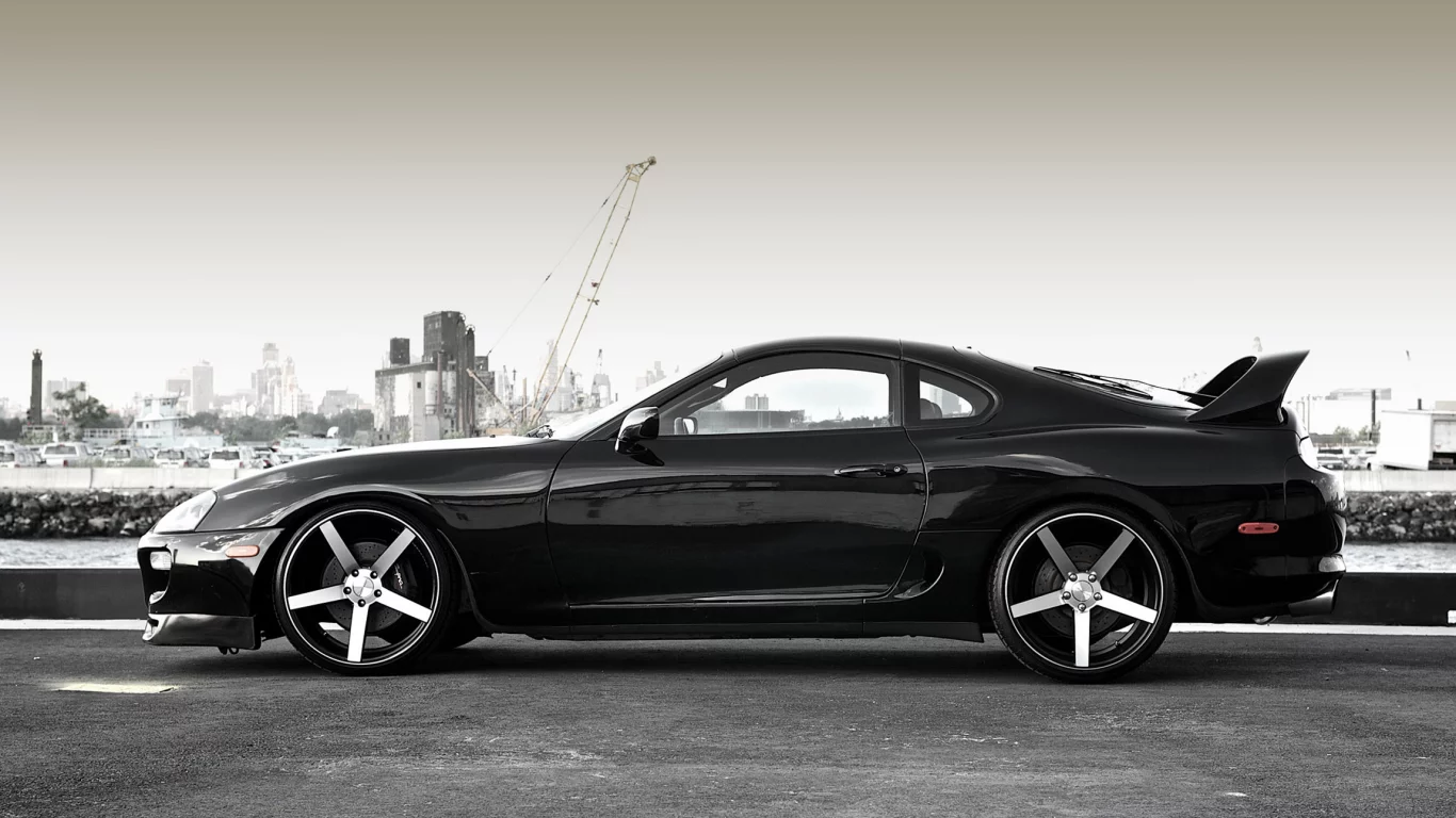 тойота, Toyota, supra, супра, black