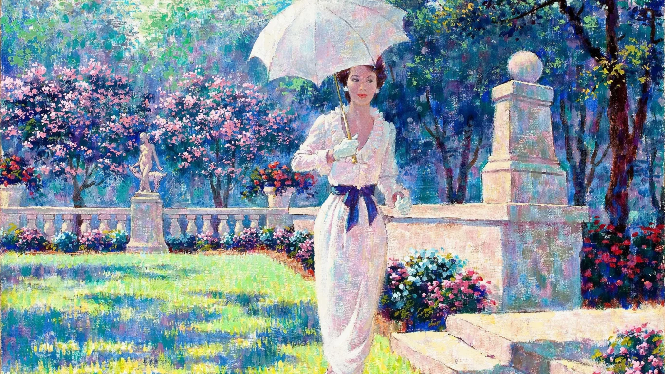 Arthur saron sarnoff, женщина, spring rhapsody, весенняя рапсодия