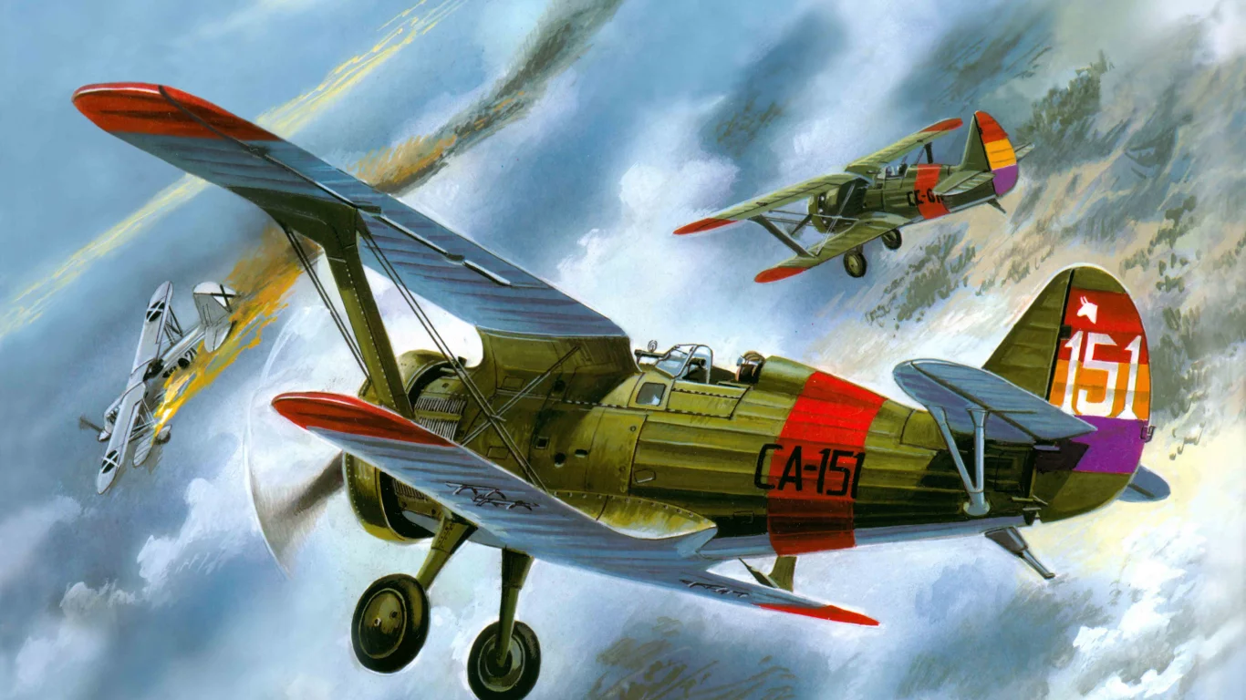 советский, Самолет, истребитель, одномоторный, и-15