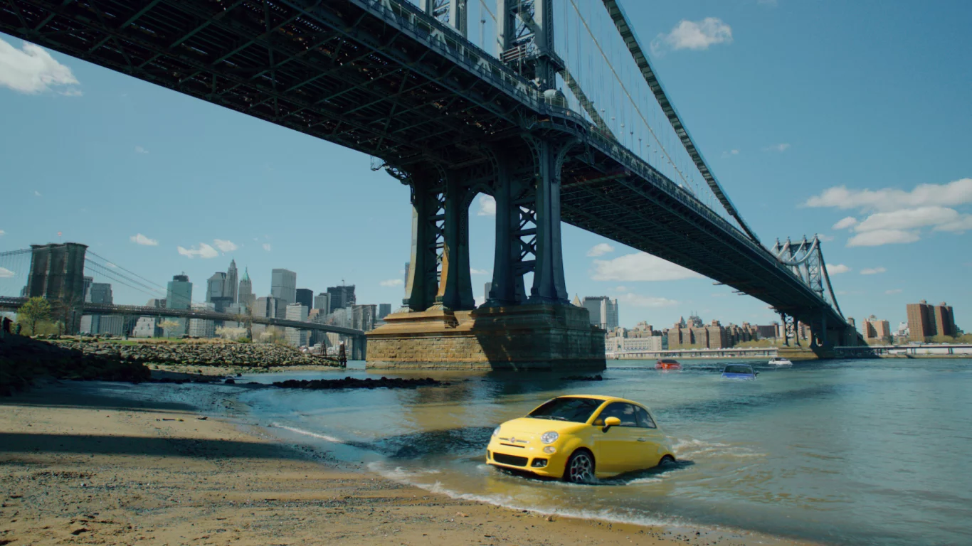 fiat 500, bridge, america, new-york, &amp;quot;immigrants&amp;quot;, city, usa, Commercial