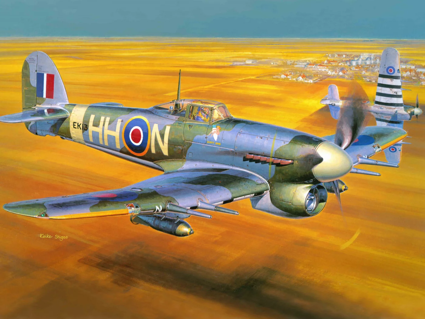 хоукер тайфун, британский, Самолет, mk ib, hawker typhoon