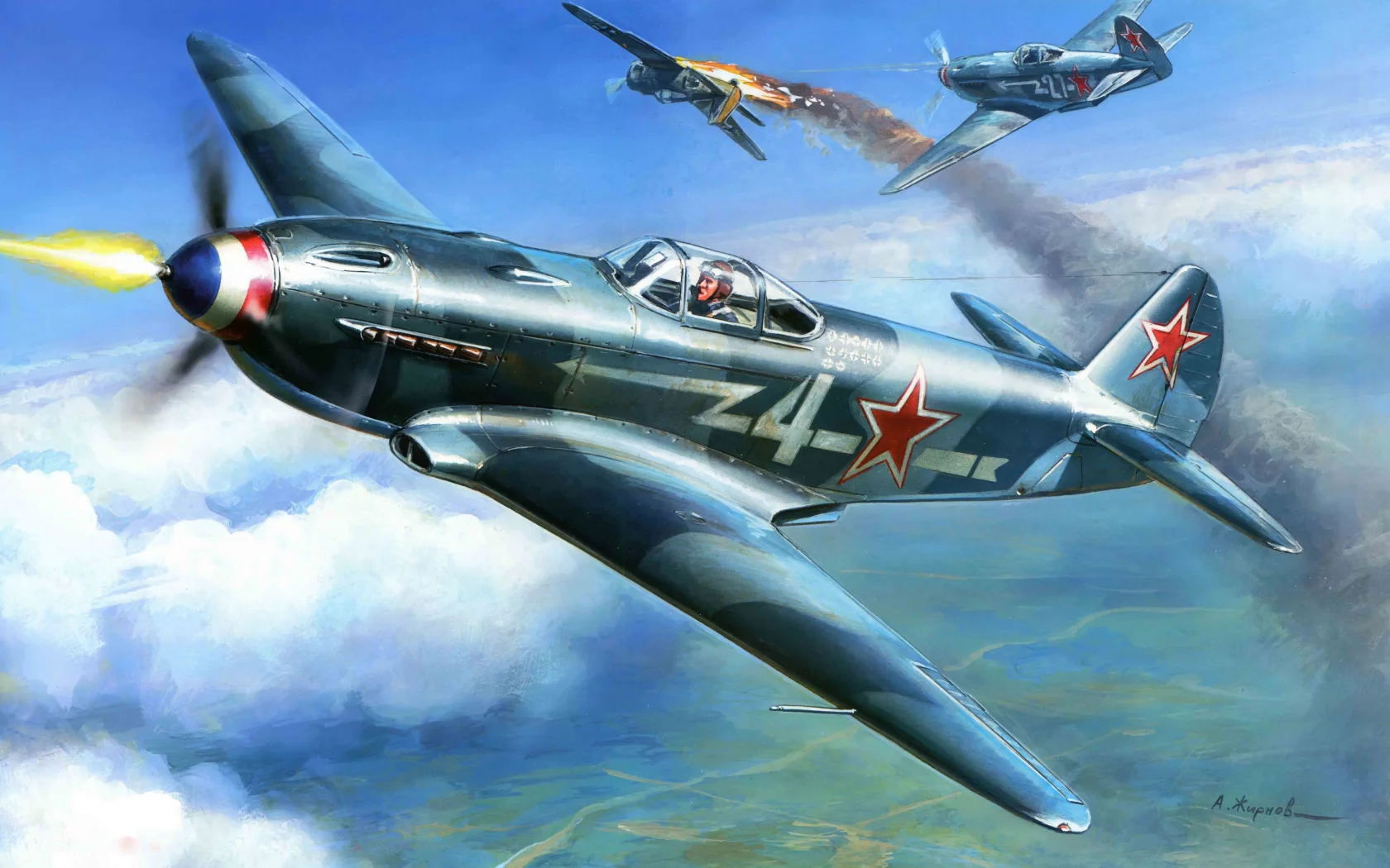 Як-3, самолет, фронтовой, одномоторный, советский