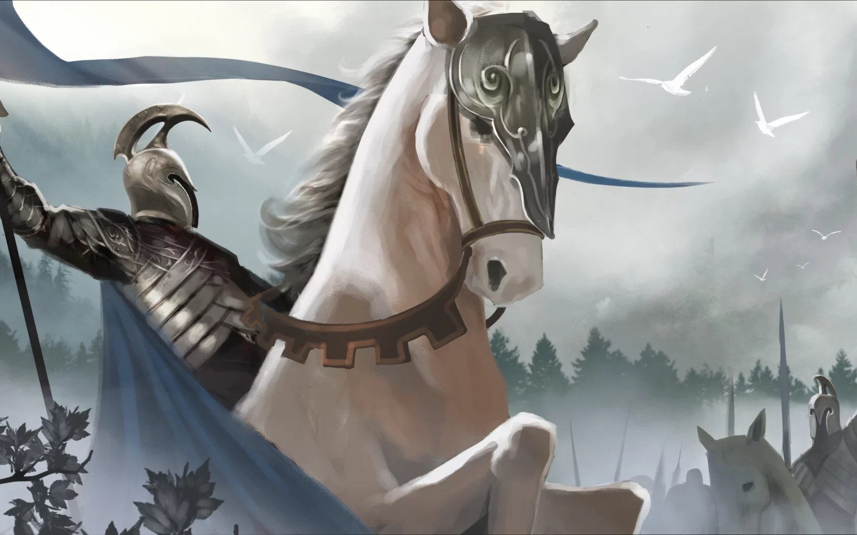 armies of the third age, меч, конь, Арт, шлем, воин, the hobbit, армия