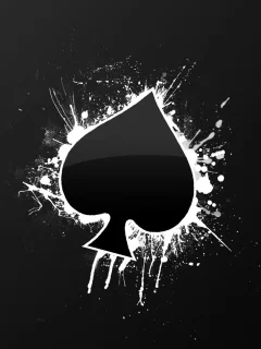 cards, spade, покер, туз пик, лопаты, ace of spades, краски, paint, карты, poker