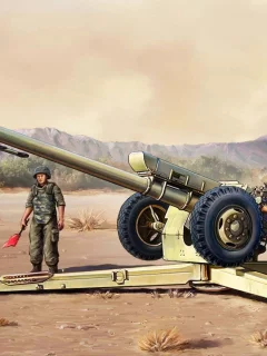 пушка, д-30, Советская дивизионная гаубица, солдаты
