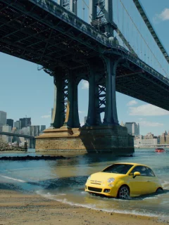 fiat 500, bridge, america, new-york, &amp;quot;immigrants&amp;quot;, city, usa, Commercial