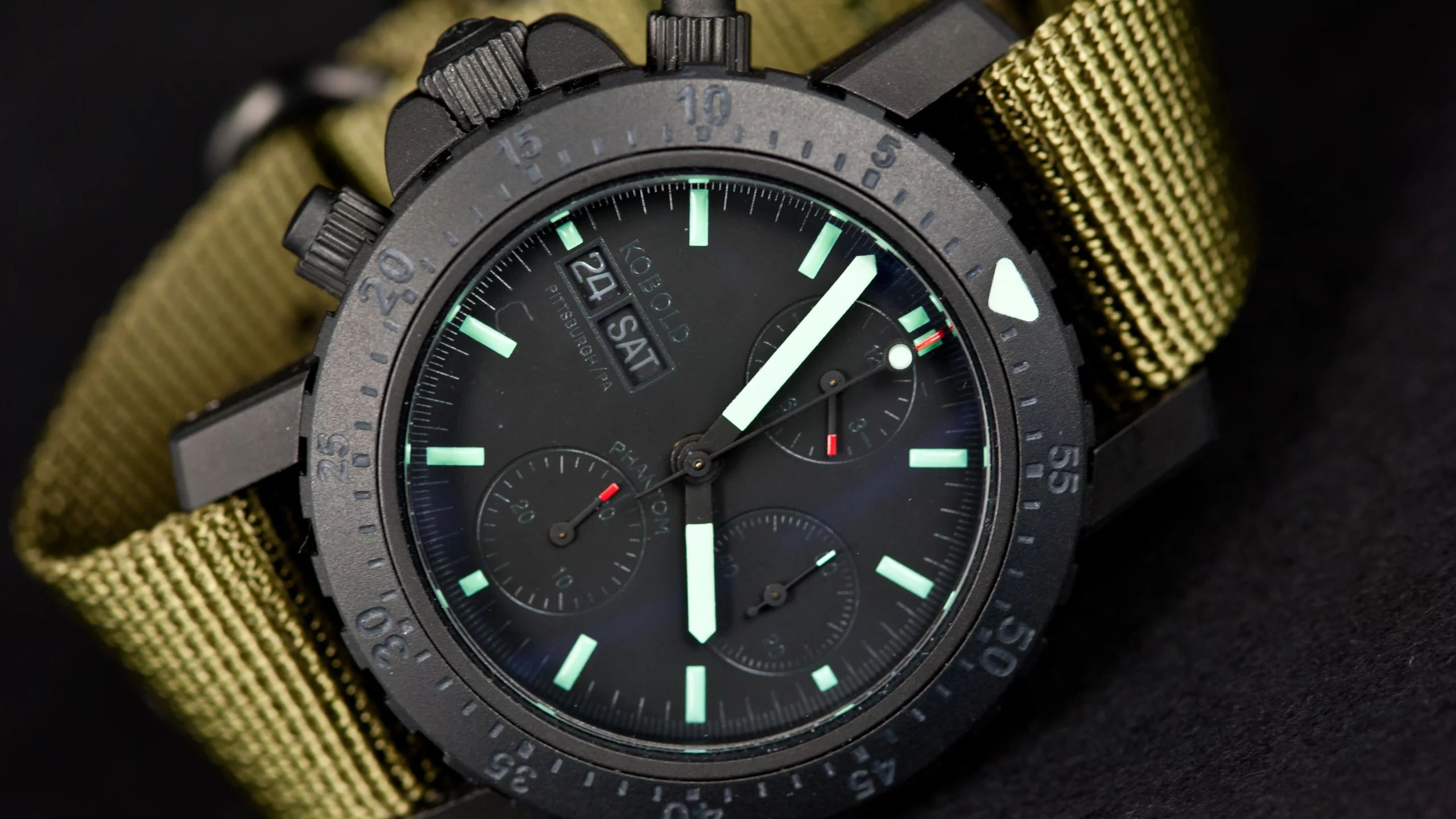 наручные, Часы, kobold phantom, black ops chronograph