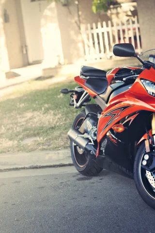 motorcycle, красный, мотоцикл, блик, Yamaha, yzf-r6, ямаха, red