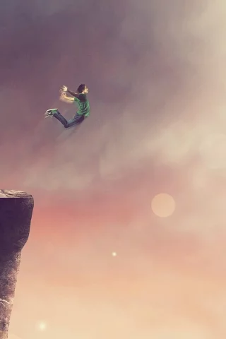 jump, , boys, Sun, jumping, cliffs