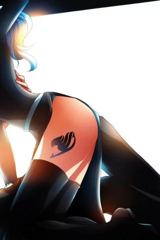 kristallin-f , juvia loxar, gray fullbuster, девушка, парень, Арт, fairy tail
