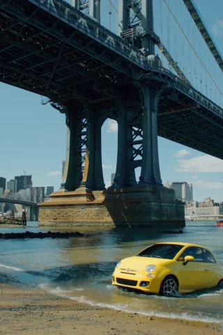 fiat 500, bridge, america, new-york, &amp;quot;immigrants&amp;quot;, city, usa, Commercial