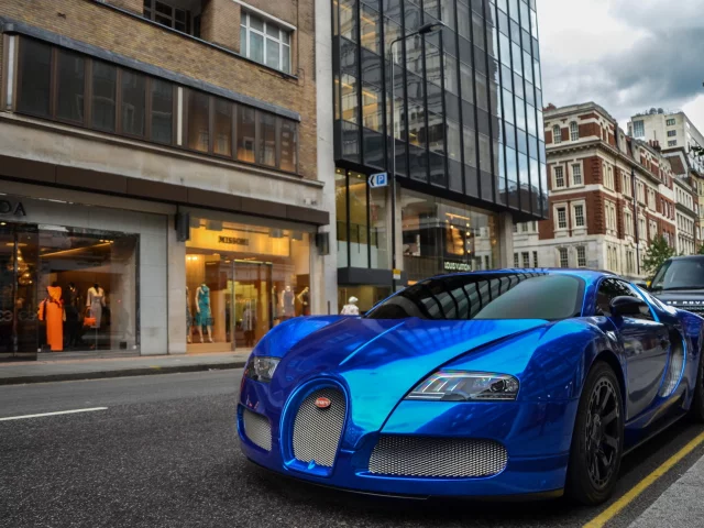 Chrome, bugatti, синий, blue, бугатти, veyron, гиперкар, вейрон, хром