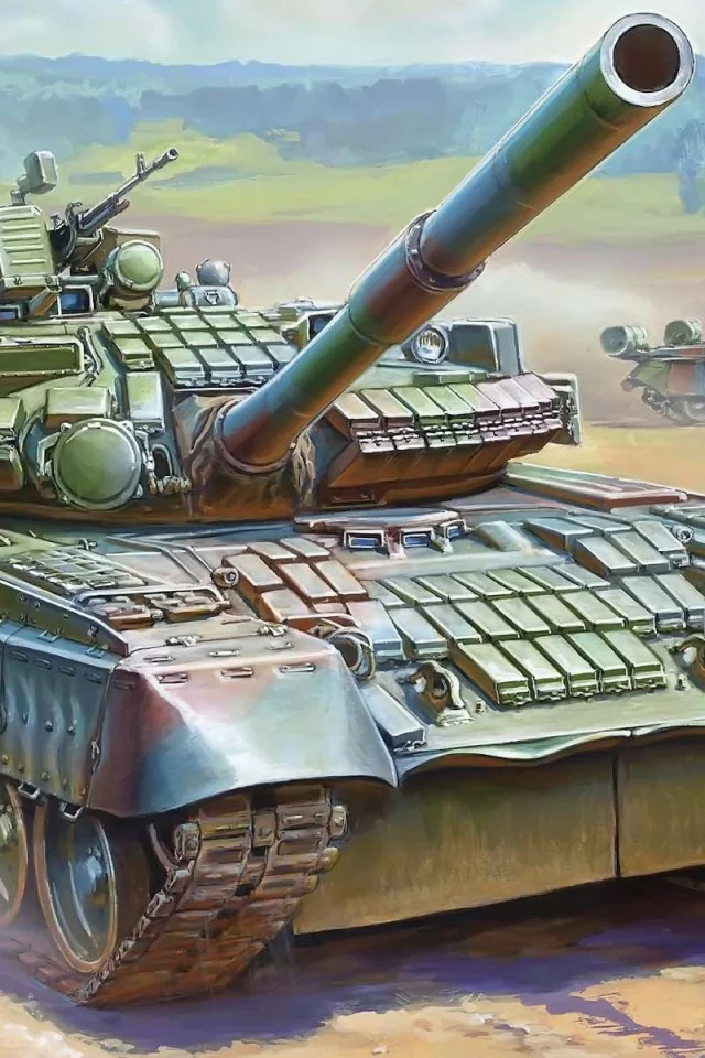 танк, Российский, основной, пушка, т-80бв, 125-мм, боевой