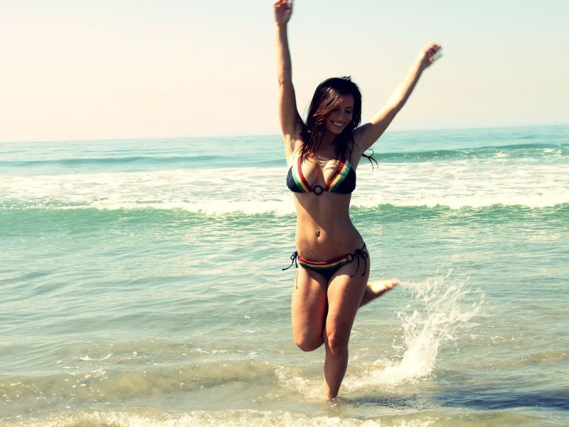 bikini, модели, женщины, бикини, пляж, море, women, beach, models, sea