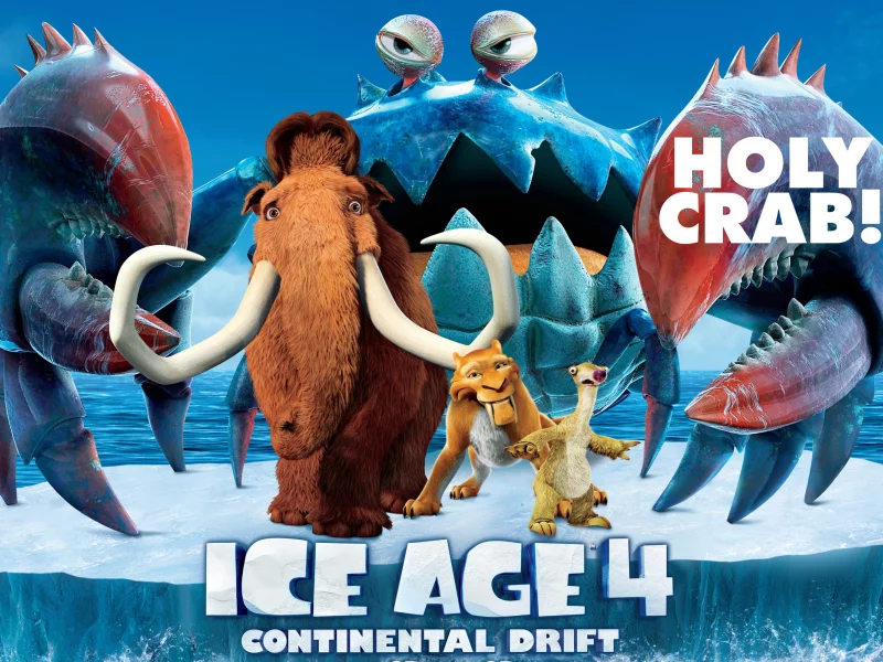 pirates, diego, Ice age 4, animated film, movie, continental drift, manny, crab, iceberg, sid