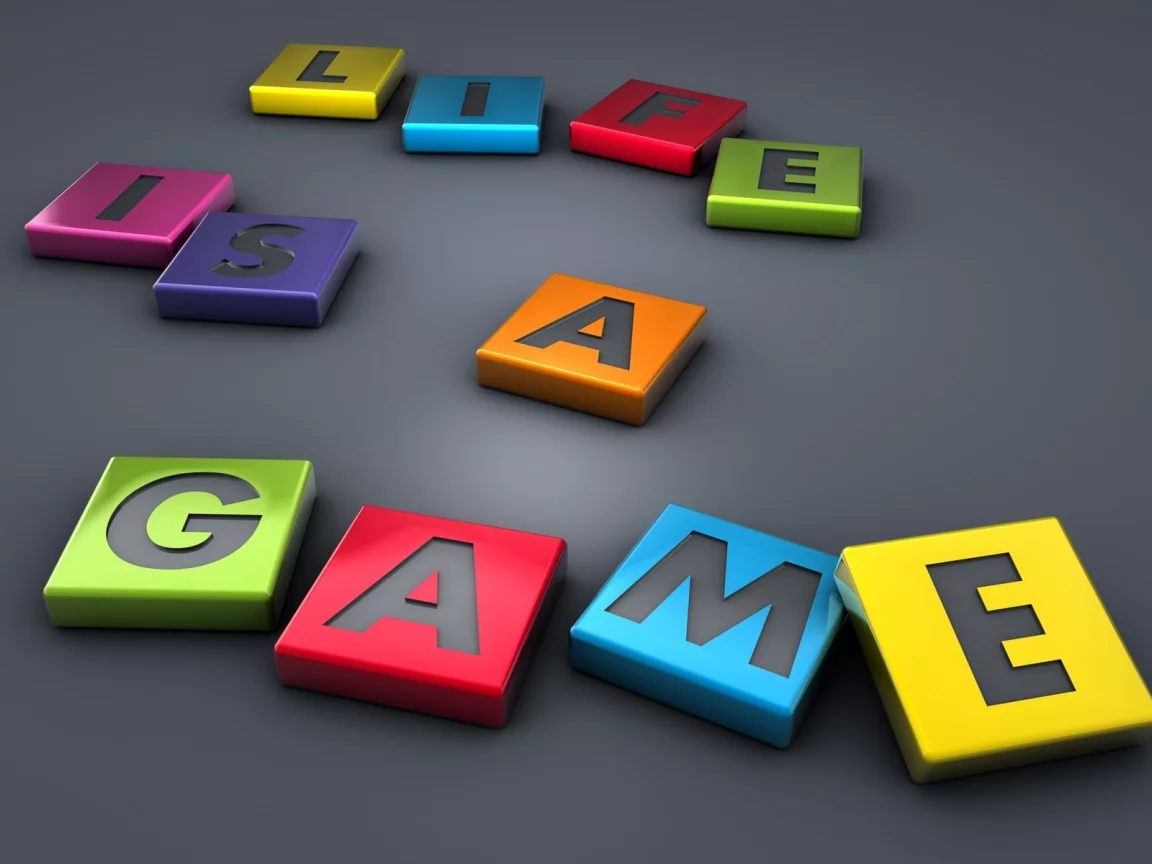 3д, картинка, LIFE IS A GAME