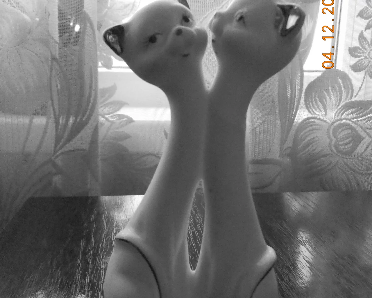 статуетка, любовь, кошки.