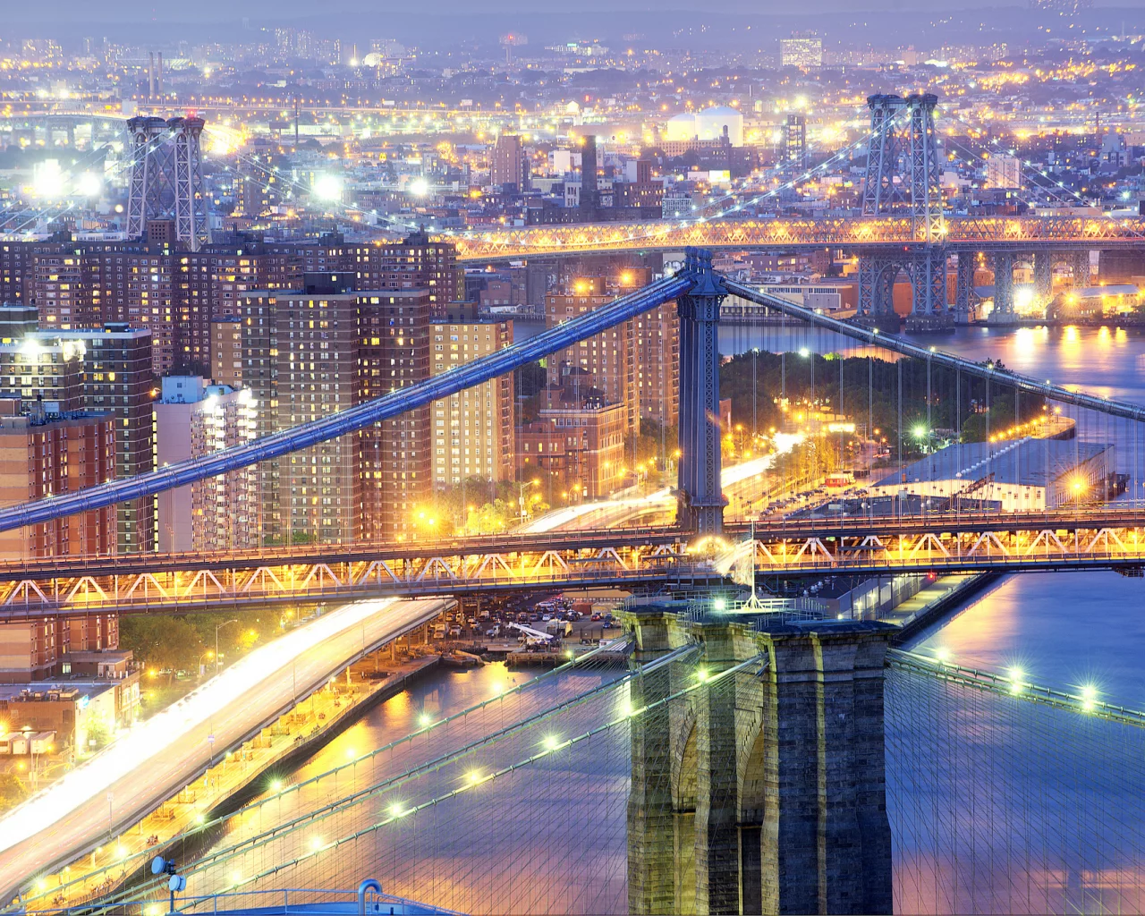 бруклин, нью-йорк, мосты, Город, сша, манхеттен, new york