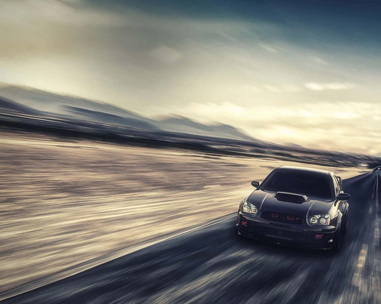 субару, wrx, sti, чёрная, impreza, front, Subaru, black, импреза