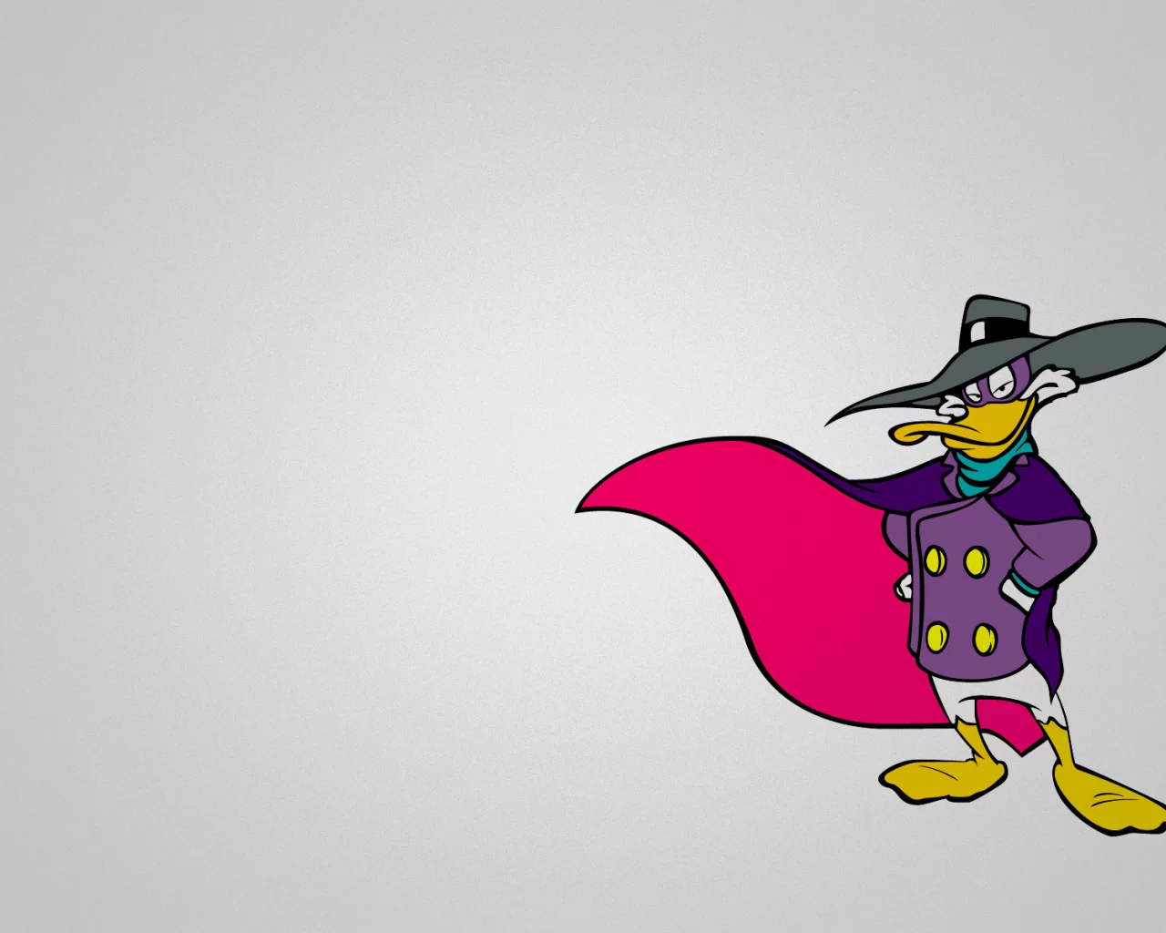 Черный плащ, селезень, минимализм, darkwing duck, чп