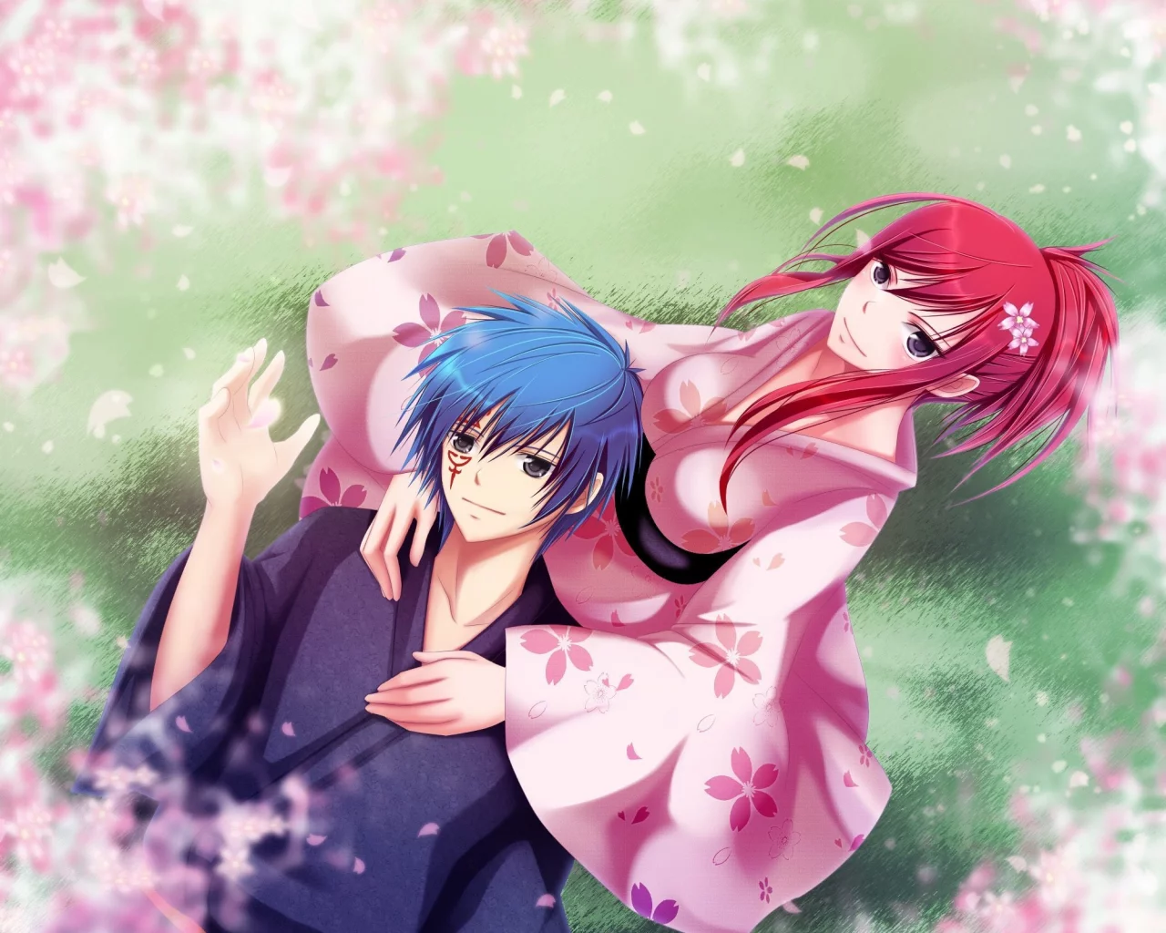 erza scarlet, Аниме, сказка о хвосте феи, jellal fernandes, fairy tail