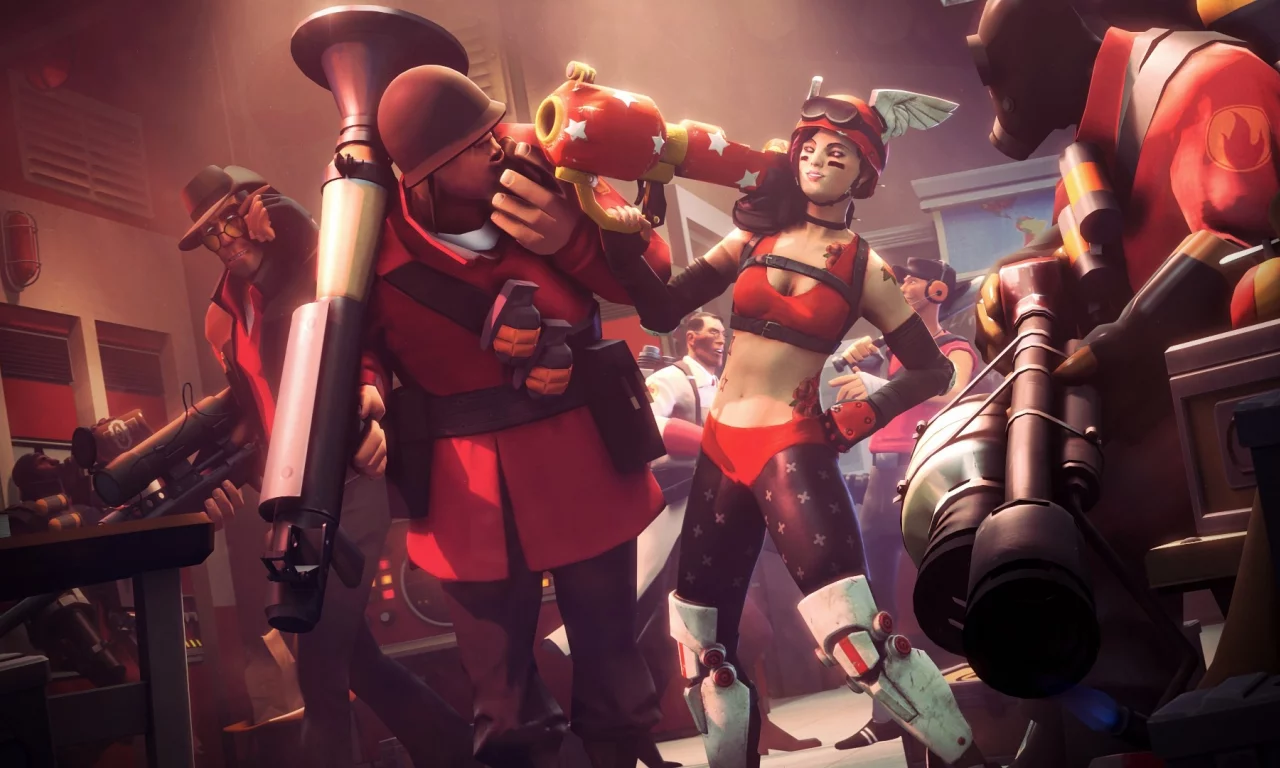 оружие, девушка, team fortress 2, magabeth mod, розы, Арт, тату, парни