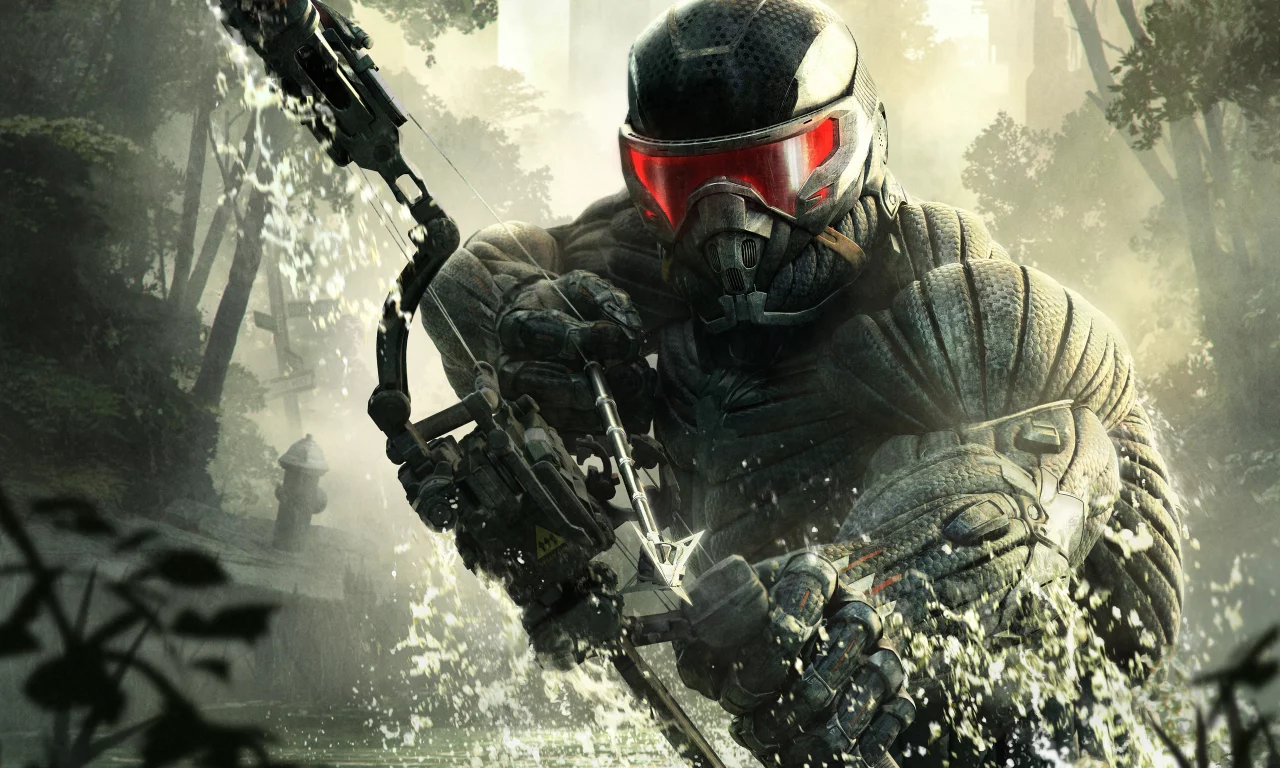 лук, Crysis 3, оружие, разруха, нью-йорк, нанокостюм, солдат