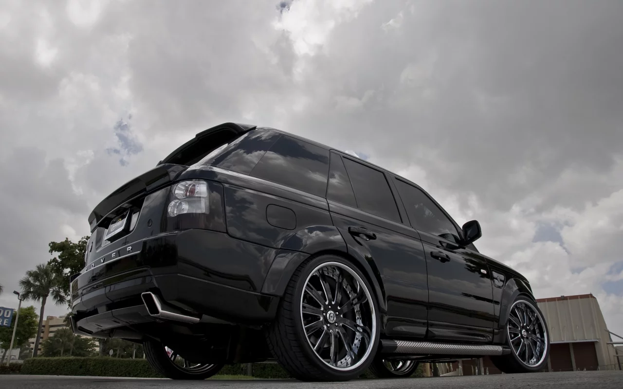black, tuning, Lande rover, ровер, wheels, ленд ровер, range rover, ренж