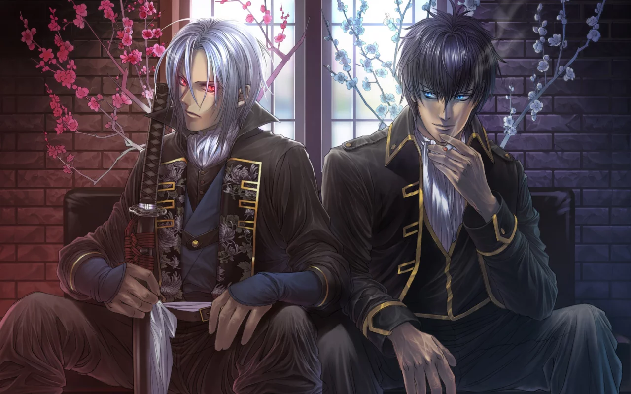 hijikata toshizou, демоны бледной сакуры, hakuouki, hijikata toushirou, Gintama