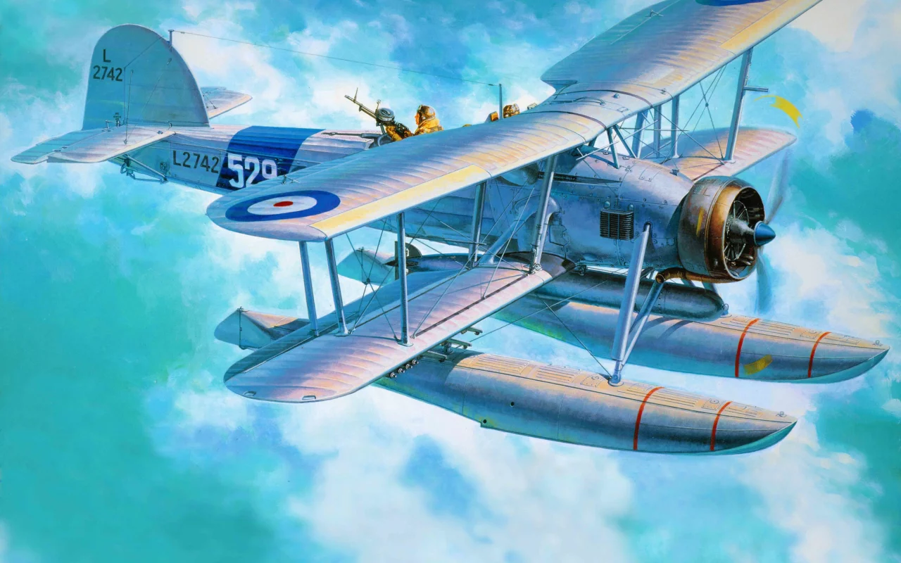 Арт, fairey swordfish, торпедоносец, самолет, британский