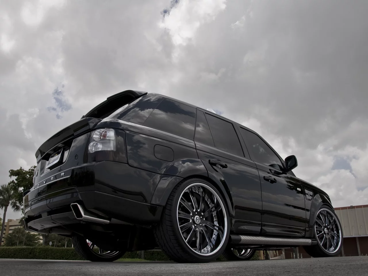 black, tuning, Lande rover, ровер, wheels, ленд ровер, range rover, ренж