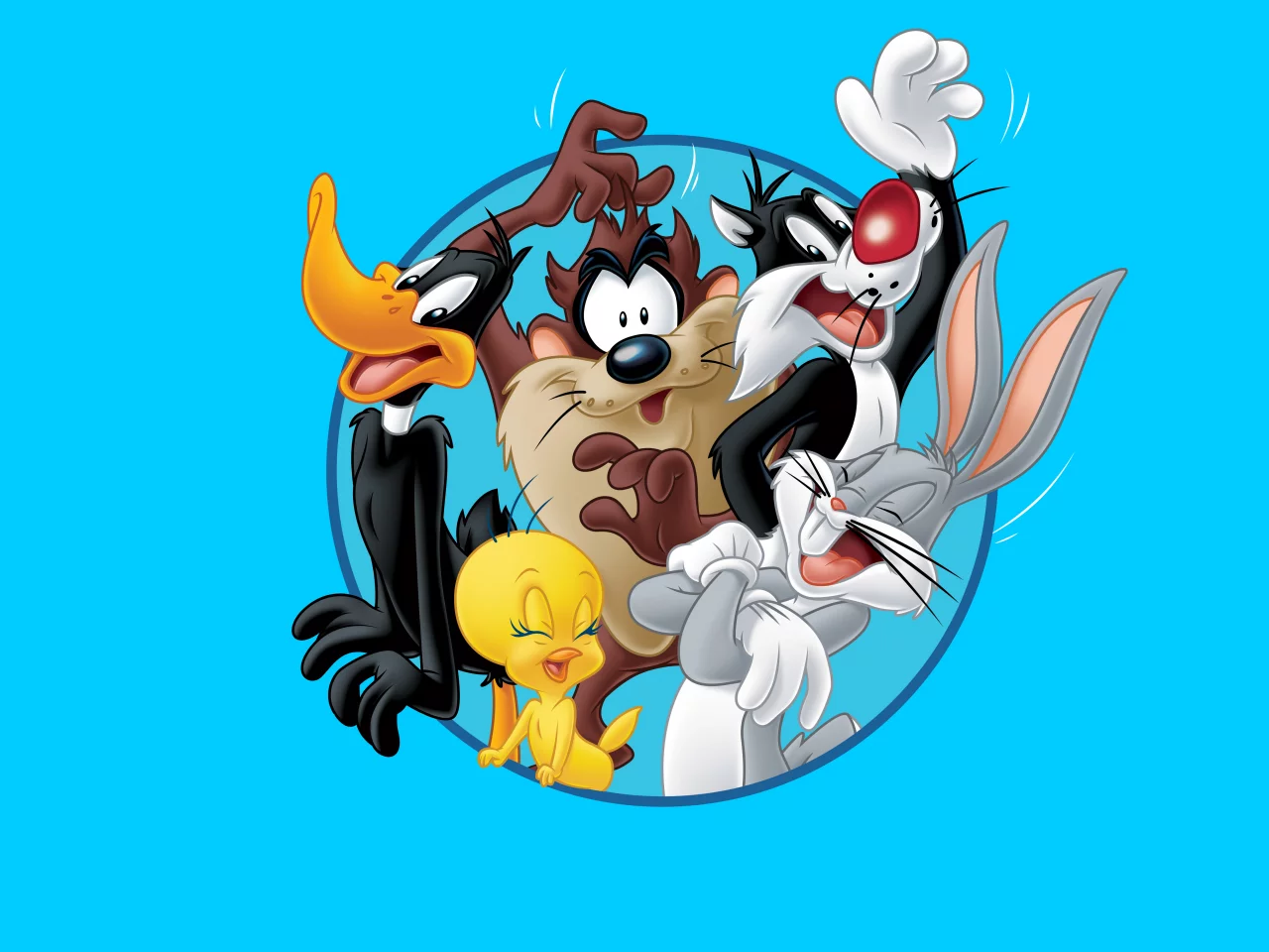 Looney tunes, даффи дак, багз банни, твити, тасманский дьявол
