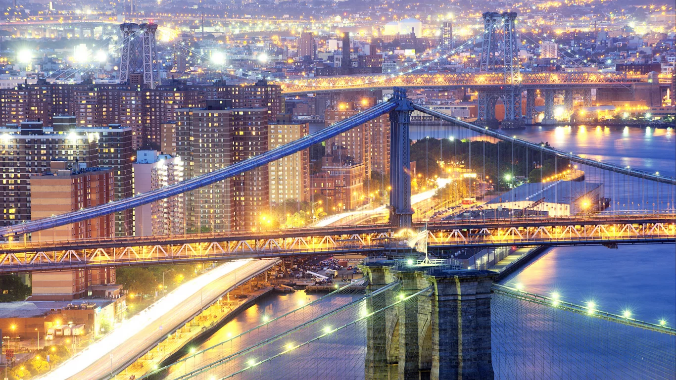 бруклин, нью-йорк, мосты, Город, сша, манхеттен, new york