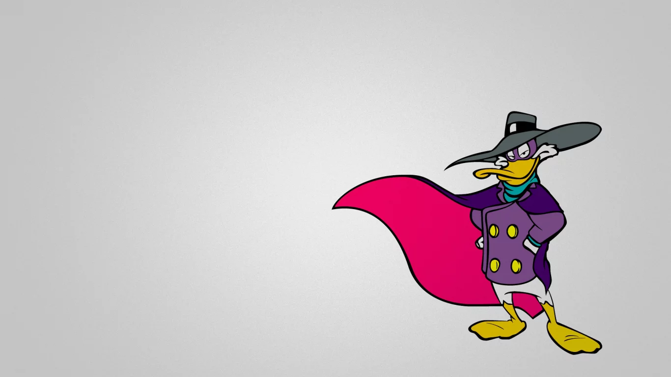 Черный плащ, селезень, минимализм, darkwing duck, чп