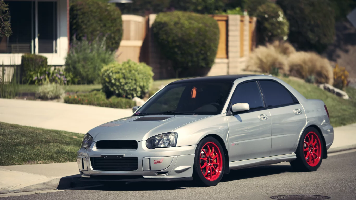 импреза, серебристая, дом, silvery, субару, sti, wrx, Subaru, impreza