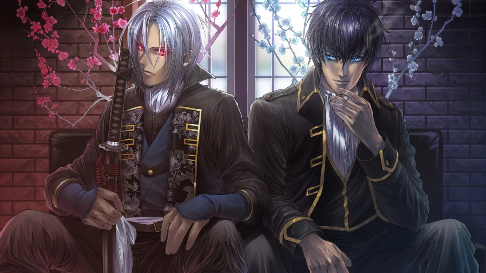 hijikata toshizou, демоны бледной сакуры, hakuouki, hijikata toushirou, Gintama