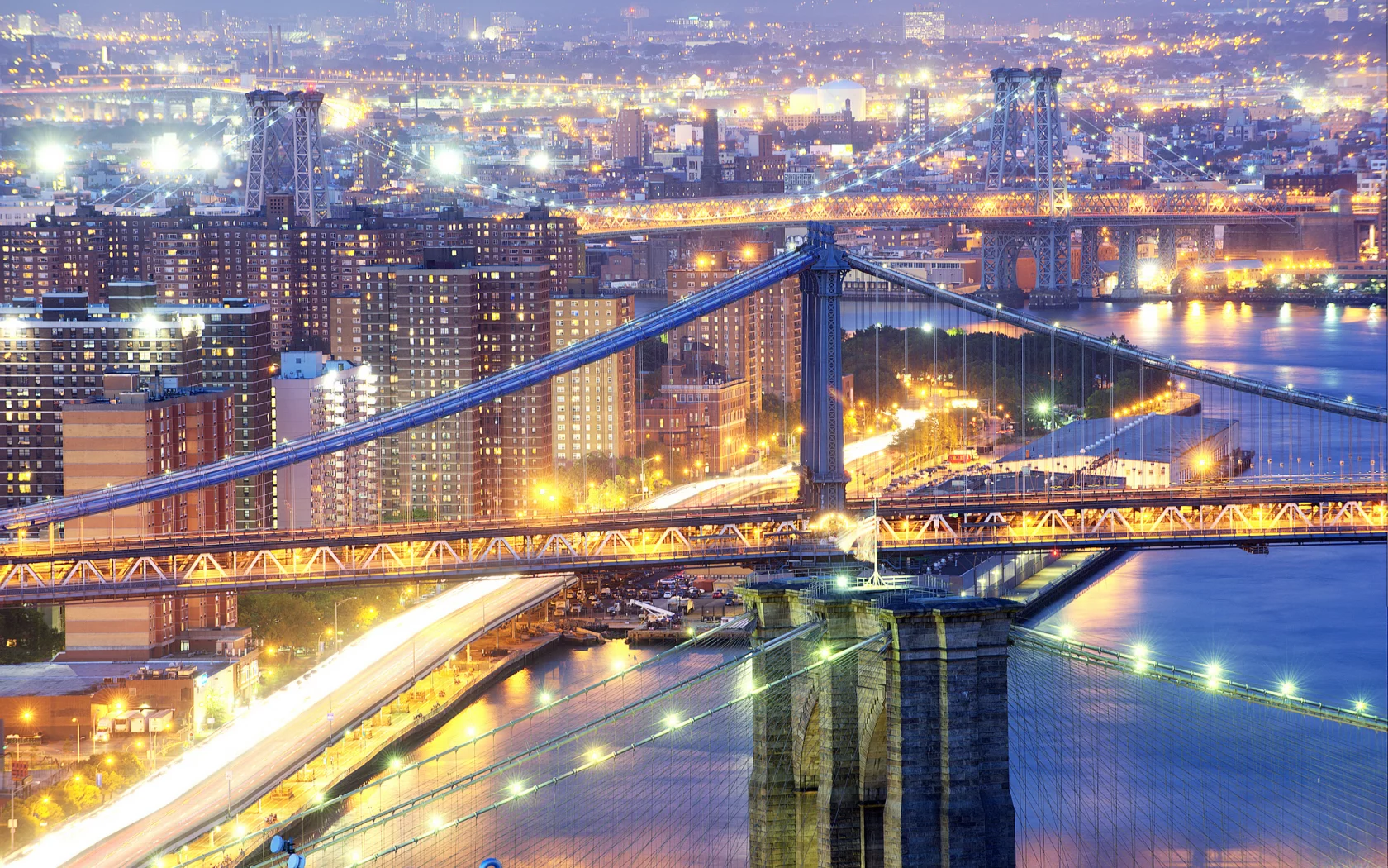 бруклин, нью-йорк, мосты, Город, сша, манхеттен, new york