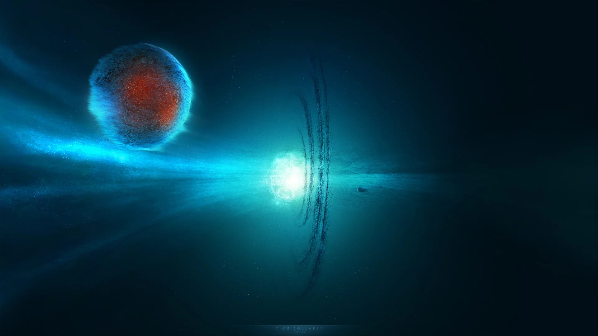 планета, Time collapse, искажение, время, свет, пространство