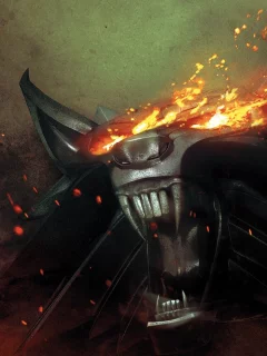 The witcher 2, ведьмак 2, медальон, огонь, medallion, fire