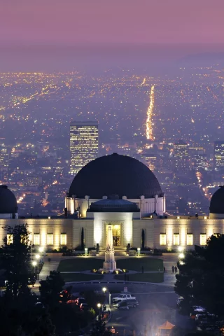 город, griffith observatory, los angeles, city, Usa, california
