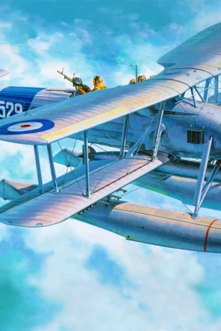 Арт, fairey swordfish, торпедоносец, самолет, британский